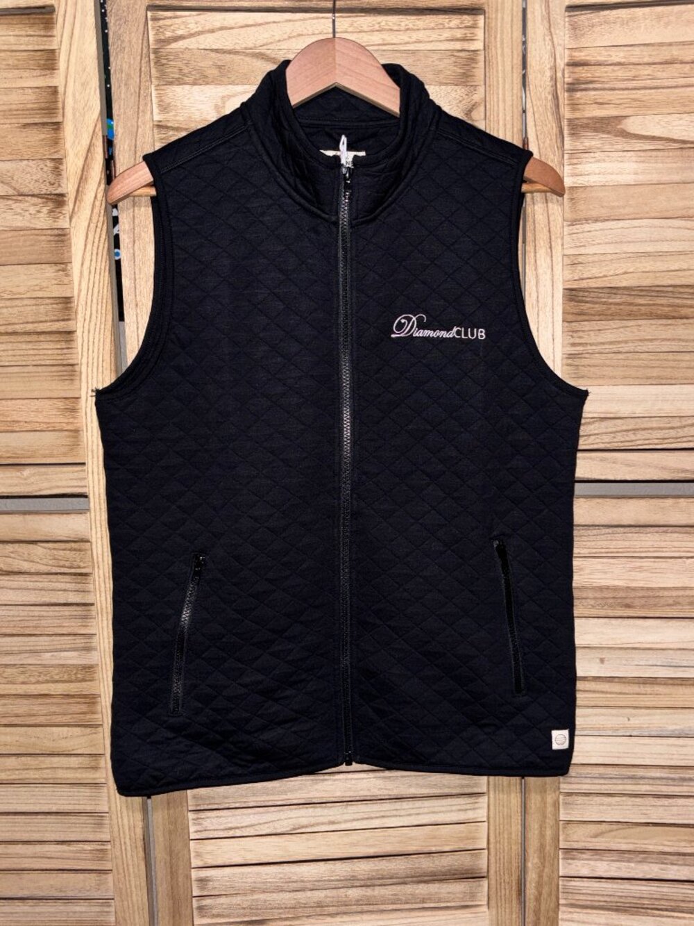 NWT Marine Layer Corbet Full Zip Quilted Vest Black Mens Size Medium